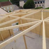 Réalisation Maison Pasquier - chantier de toiture