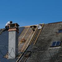 Réalisation Maison Pasquier - chantier de toiture