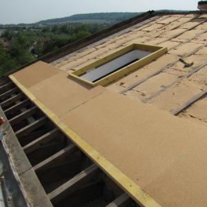 Réalisation Maison Pasquier - chantier de toiture