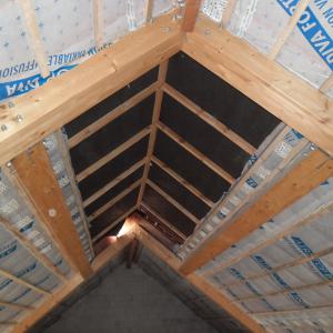 Réalisation Maison Pasquier - chantier de toiture